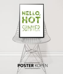 hello-summer-palmblad-poster-onlineposterkopen