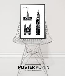 Amsterdam - stedenposter -premium kwaliteit - onlineposter kopen