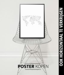Wereldkaart poster- OnlinePoster Kopen