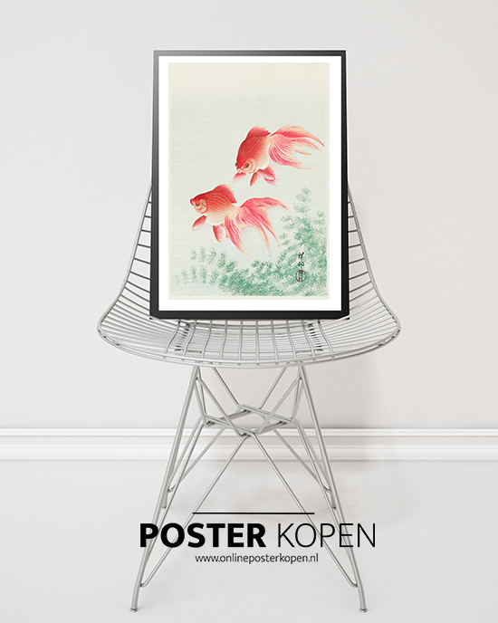 Twee goudvissen Ohara Koson poster-onlineposterkopen