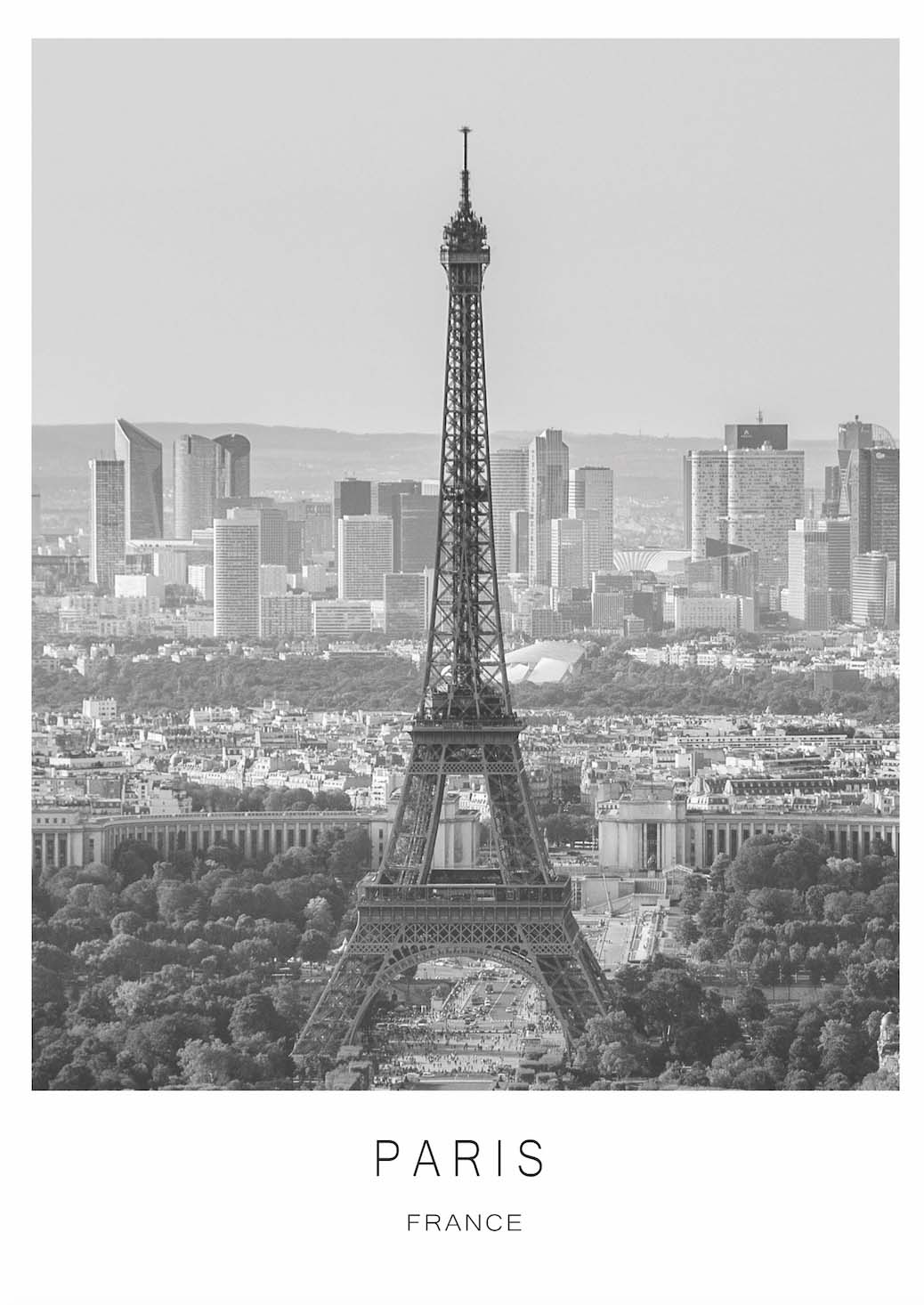 Goneryl Marxisme Wild Poster Eiffeltoren Parijs – Zwart posters – steden poster – City poster