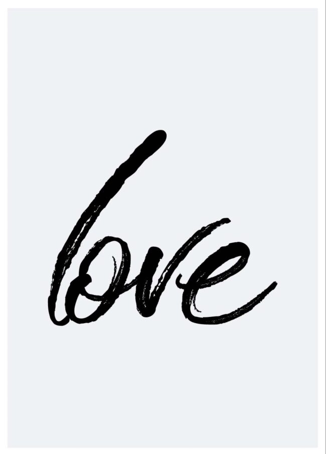 love poster - liefde is poster - liefdesposter