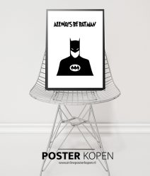 batman poster- zwartwit kinderposter- onlineposterkopen