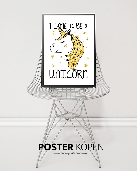 poster met unicorn- meisjes poster- kinderposter-onlineposterkopen