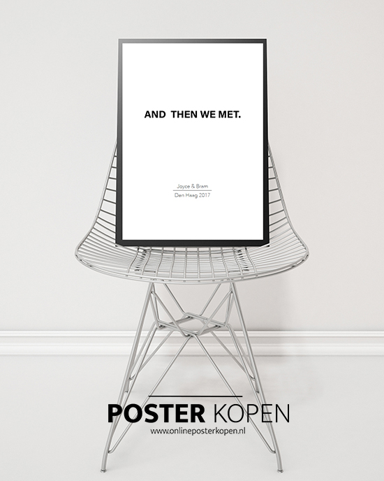 gepersonaliseerde poster - tekstposter - textposter-onlineposterkopen