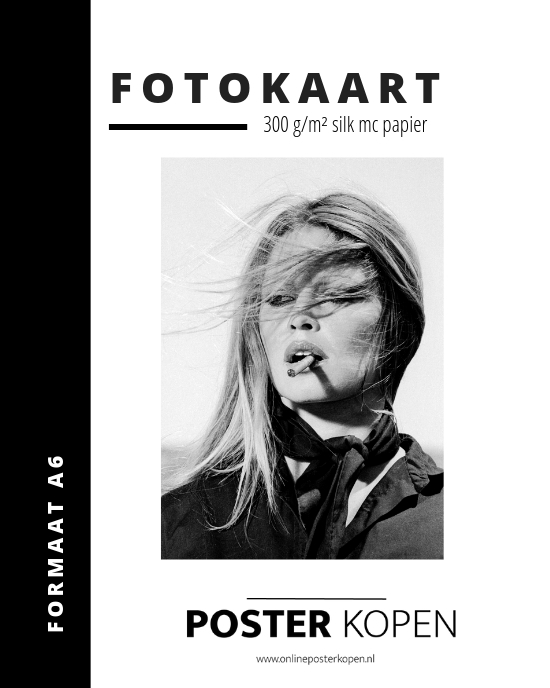 Fotokaart Brigitte Bardot - Brigitte Bardot fotokaart -Online Poster Kopen