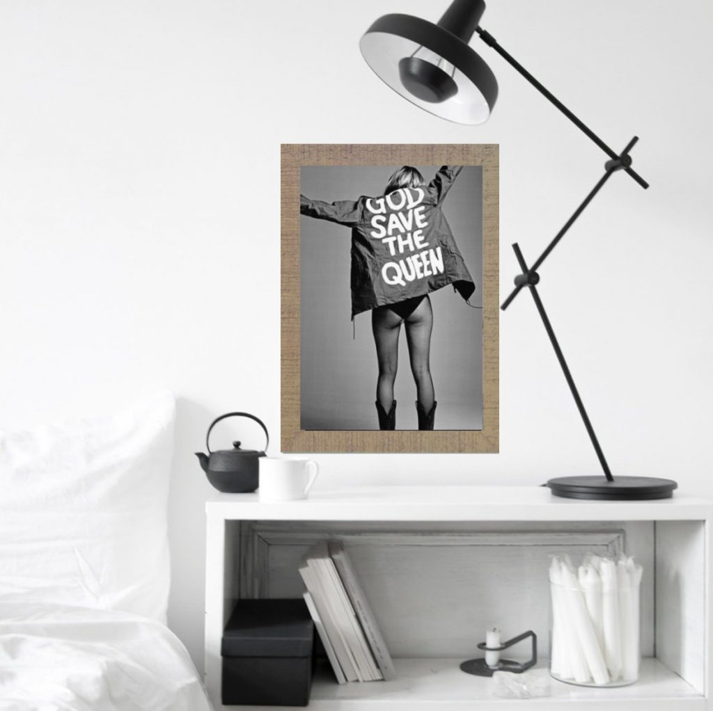God SAVE TEH Queen poster - Kate Moss Poster- Fashion Poster - Online Poster Kopen